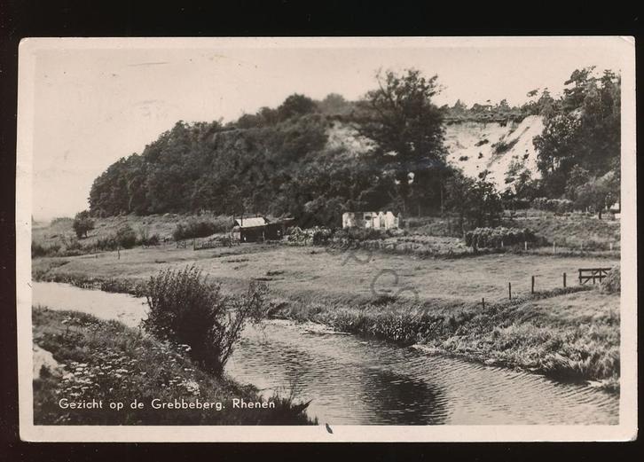 Rhenen - Gezicht op de Grebbeberg [KRST009-2470, Verzamelen, Ansichtkaarten | Nederland, Gelopen, Gelderland, 1940 tot 1960, Verzenden