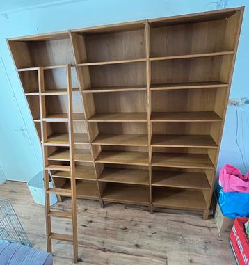 Stockholm boekenkast met trap uit 1999 IKEA 3 delig beschikbaar voor biedingen