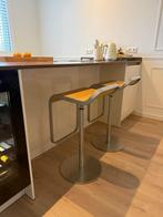 Barkruk Lem La Palma 2 stuks, Huis en Inrichting, Barkrukken, 2 krukken, Ophalen of Verzenden, Zo goed als nieuw, 60 tot 90 cm