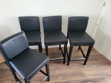 4x Ikea Henriksdal Barkruk Zwart beschikbaar voor biedingen