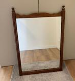 Massief houten spiegel, Antiek en Kunst, Antiek | Spiegels, Minder dan 100 cm, Rechthoekig, Ophalen
