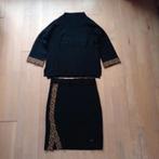 Zwarte gebreide set rokje en trui van Poools mt M/40, Poools, Ophalen of Verzenden, Zo goed als nieuw