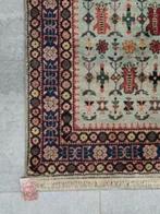Handgeknoopt oosters tapijt Kaukas light blue wol 111x206cm, 200 cm of meer, Perzisch vintage oosters HYPE, 100 tot 150 cm, Overige kleuren