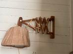 Vintage schaarlamp wandlamp, Ophalen of Verzenden, Gebruikt, Hout, Vintage