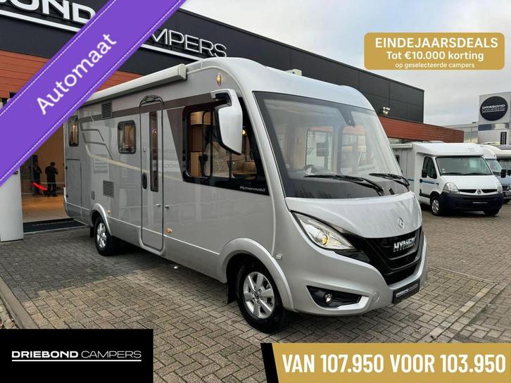 Hymer B580 MC Automaat Enkele Bedden Hefbed XXL Garage Silve, Caravans en Kamperen, Campers, Bedrijf, tot en met 4, Integraal