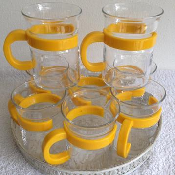 8 Vintage RANDWYCK Theeglazen uit de jaren 80. beschikbaar voor biedingen
