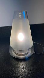 Massive tafellamp - Glazen bol, Ophalen of Verzenden, Gebruikt, Glas, Minder dan 50 cm