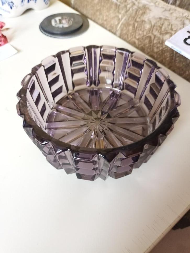 Art Deco glazen schaal (voorheen Bonbonnière), Antiek en Kunst, Curiosa en Brocante, Ophalen of Verzenden