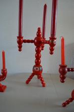 Verzameling diverse vintage houten ZWEEDSE  KERSTkandelaars, Diversen, Kerst, Ophalen of Verzenden, Zo goed als nieuw