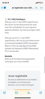 Startbewijs Halve marathon Loop Leeuwarden incl. Medaille