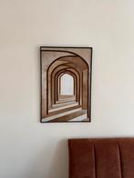 By-Boo schilderij koeienharen / leer / koeienhuid bruin, Antiek en Kunst, Ophalen