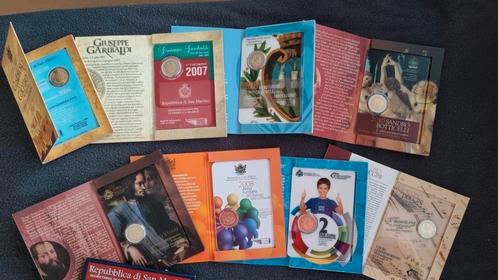 San Marino 2 euro 2004 tm 2014, Postzegels en Munten, Munten | Europa | Euromunten, 2 euro, San Marino, Ophalen of Verzenden