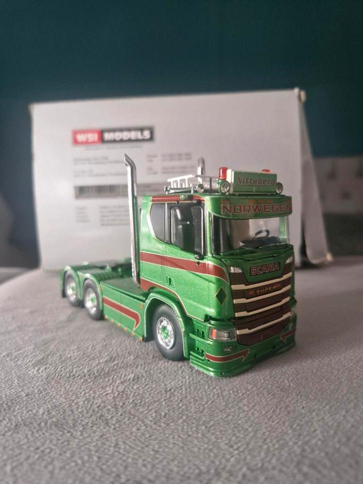 tekno Scania Nitteberg, Hobby en Vrije tijd, Modelauto's | 1:50, Zo goed als nieuw, Bus of Vrachtwagen, Wsi, Ophalen of Verzenden
