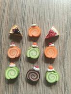 9 mini taart en cake roll voor poppenhuis of knutselen, Verzamelen, Poppenhuizen en Toebehoren, Ophalen of Verzenden, Zo goed als nieuw