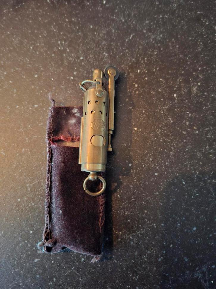 Vintage Aansteker met Etui, Antiek en Kunst, Antiek | Overige Antiek, Ophalen