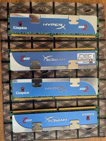 Kingston HyperX DDR2 4GB (4x1GB) PC2-9200 1150MHz beschikbaar voor biedingen
