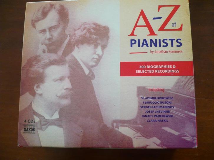 A-Z of Pianists by Jonathan Summers 4CD & 300 Biographies, Cd's en Dvd's, Cd's | Klassiek, Zo goed als nieuw, Overige typen, Boxset