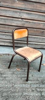 Vintage Houten Stoel, Huis en Inrichting, Ophalen, Gebruikt, Bruin, Eén