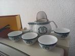 Chinees miniatuur theeserviesje porcelein in luxe cadeaubox, Nieuw, Compleet servies, Ophalen, Porselein