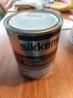1L Sikkens rubbol XD High Gloss RAL 9010, Doe-het-zelf en Verbouw, Verf, Beits en Lak, Ophalen, Wit, Nieuw, Lak