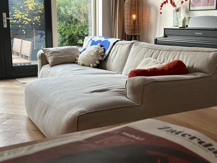 Fest Clay Bank - net schoongemaakt, Huis en Inrichting, Banken | Bankstellen, Gebruikt, Hoekbank, Vierpersoons of meer, 250 tot 300 cm