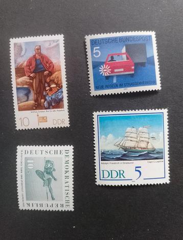 DDR Postzegels - Set van 4 beschikbaar voor biedingen