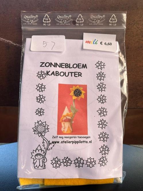 Zelfmaakpakket Zonnebloemkabouter atelier Pippilotta, Hobby en Vrije tijd, Knutselen, Nieuw, Materiaal, Verzenden