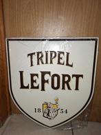 Reclameschild Tripel Lefort, Verzamelen, Biermerken, Ophalen of Verzenden, Nieuw, Reclamebord, Plaat of Schild, Overige merken