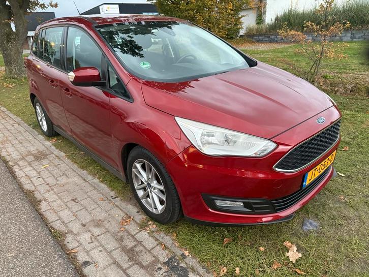 Ford Grand C-Max 1.0 92KW Ecoboost 2016 Rood, Auto's, Ford, Bedrijf, Grand C-Max, ABS, Airbags, Airconditioning, Bluetooth, Boordcomputer