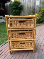 Vintage rotan ladekastje, Huis en Inrichting, Kasten | Ladekasten, Ophalen, Minder dan 50 cm, Gebruikt, Minder dan 100 cm