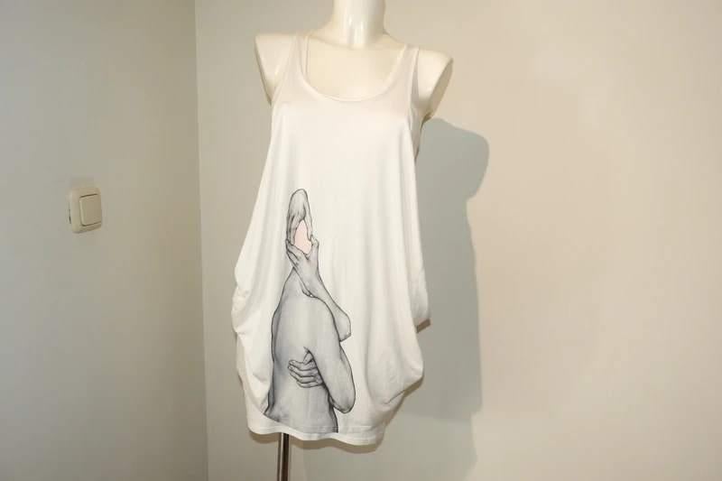 Christian Wijnants aparte top tuniek bijzondere afbeelding S, Kleding | Dames, Blouses en Tunieken, Zo goed als nieuw, Maat 36 (S)