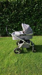 Grijze wandelwagen met reiswieg van Nuna, Kinderen en Baby's, Kinderwagens en Combinaties, Gebruikt, Combiwagen, Verstelbare duwstang