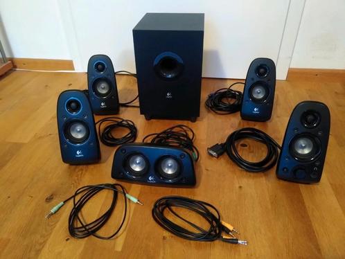 Logitech Z506 5.1 Surround Sound Systeem Nieuwstaat, Computers en Software, Pc speakers, Zo goed als nieuw, Audiokanaal 5.1, Ophalen