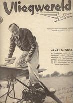 Vliegwereld 17 okt 1935 gesigneerd door Henri Mignet, Verzamelen, Ophalen of Verzenden, Gebruikt, Boek of Tijdschrift