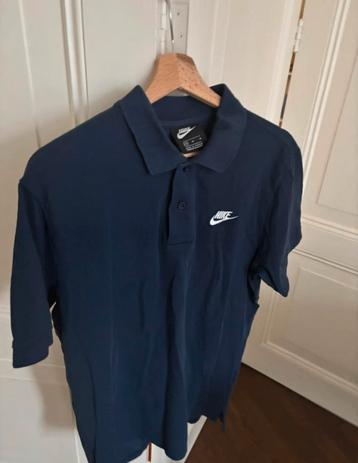 Nike Polo, navy blauw shirt, poloshirt maat M beschikbaar voor biedingen