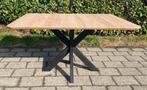 Echt massief eiken tafel., Nieuw, Ophalen of Verzenden, Vijf personen of meer, 100 tot 150 cm