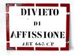 Divieto di Affissione verbodsbord., Ophalen of Verzenden