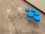 Medela borstkolf onderdelen + 5 bewaarflesjes (50 ml), Ophalen, Gebruikt, Borstkolf