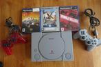 SONY PLAYSTATION 1 SCPH 9002 & 3 spellen o.a. Need fot Speed, Ophalen of Verzenden, Gebruikt, Met 2 controllers, Met games