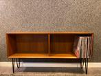 Vintage platenkast, in nieuwstaat!, Ophalen, Teakhout, Zo goed als nieuw, Minder dan 150 cm