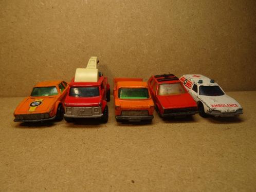 MATCHBOX, Setje van 5 Diverse Modellen 1, Zie Tekst-Foto`s, Hobby en Vrije tijd, Modelauto's | Overige schalen, Gebruikt, Auto