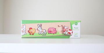 Nieuw! Djeco Knopenpuzzel Farm'n'Co, 5 stukjes beschikbaar voor biedingen