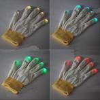 Rave & Party Multi Kleurige LED Handschoen, Hobby en Vrije tijd, Feestartikelen, Verzenden, Nieuw, Feestartikel, Carnaval