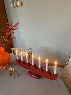 Ikea vintage kerstverlichting rood hout, Diversen, Kerst, Ophalen of Verzenden, Gebruikt