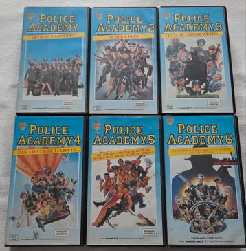 Police Academy 1,2,3,4,5 & 6 Complete Set VHS Comedy beschikbaar voor biedingen