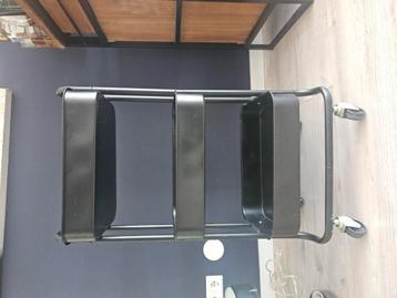 Keuken / badkamer trolley 3 lagen zwart beschikbaar voor biedingen
