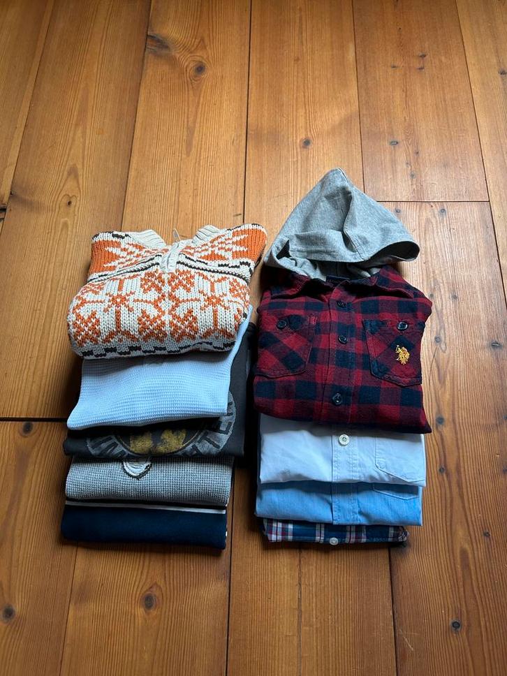 Kledingpakket jongen maat 104 bloesjes/longsleeves/trui, Kinderen en Baby's, Kinderkleding | Kinder-kledingpakketten, Gebruikt