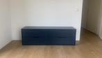 Ladekast vintage IKEA donkerblauw, Huis en Inrichting, Ophalen, 100 tot 150 cm, Eikenhout, Zo goed als nieuw