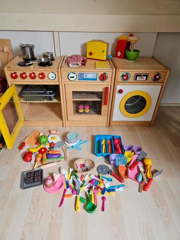 Prachtige overcomplete houten speelkeuken 