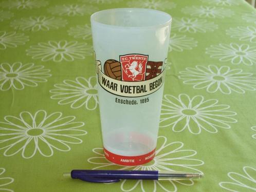 Beker FC Twente - herbruikbare kunststof beker uit stadion, Verzamelen, Sportartikelen en Voetbal, Zo goed als nieuw, Overige typen